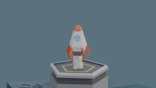 Cadiaan  Rocket  Launch  Low Poly  Learning through CG Cookie