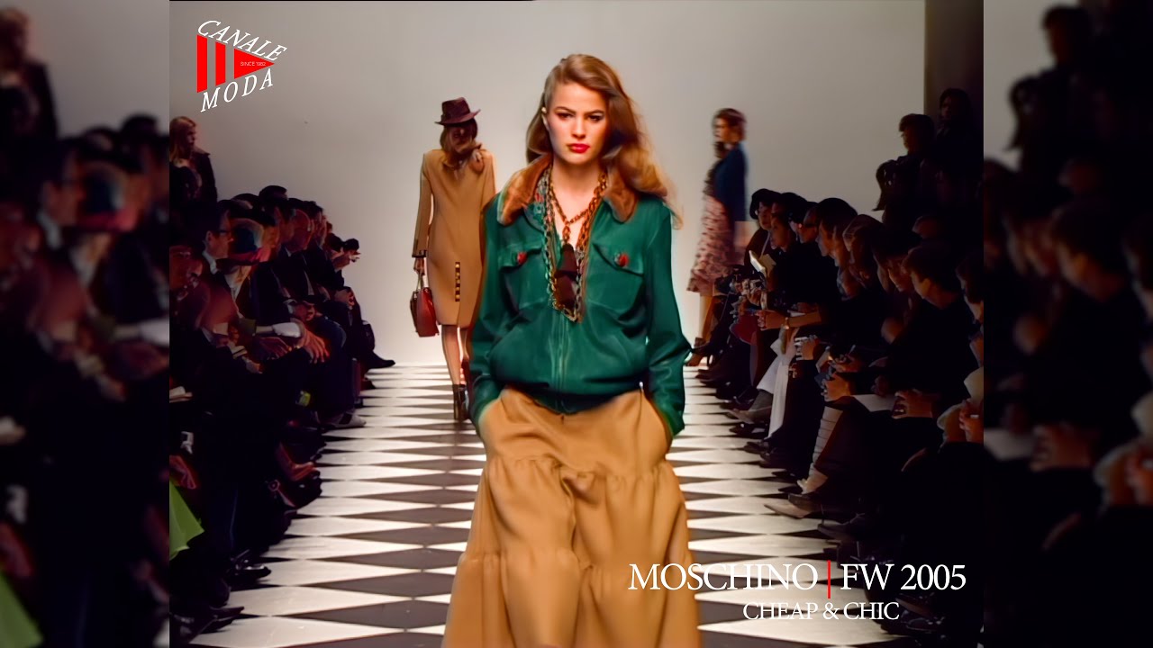 MOSCHINO Cheap & Chic Осень-Зима 2005-06 Милан 4K - Fashion Channel