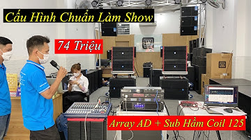 Cấu Hình Array Chuẩn 74 Triệu “ Hay Nhất Phân Khúc “ Loa Neo AD - Sub Hầm Coil 125. LH 0933991244