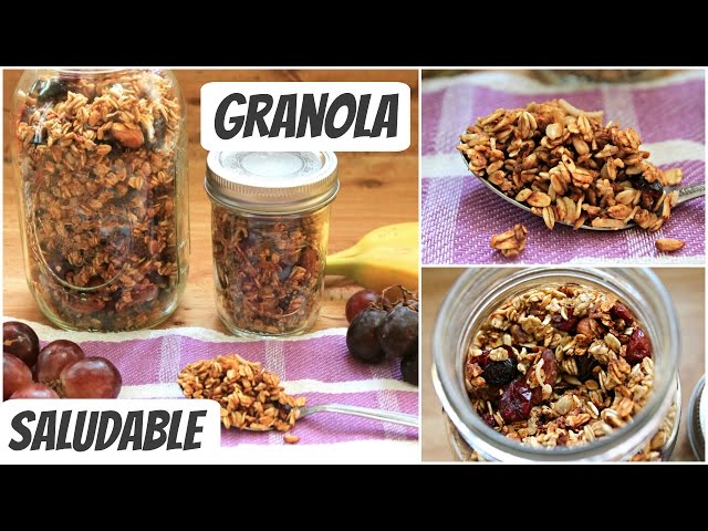 GRANOLA CASERA! Deliciosa, sana y súper fácil 🤍 no podréis vivir