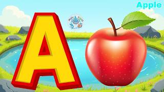 A is for Apple 🍎 | B B Ball | ABCD Phonics Song for 2 to 4 Year Olds | Mini Shark 🦈
