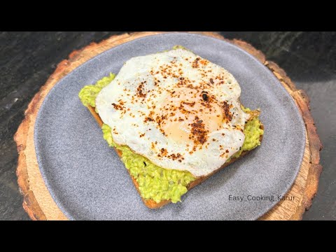 அவகேடோ டோஸ்ட் | Healthy breakfast recipes in Tamil | Weightloss recipes in tamil | Healthy recipes