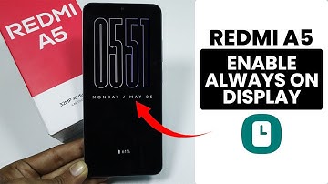 How to Enable Always on Display in Redmi A5 - Setup Always on Display