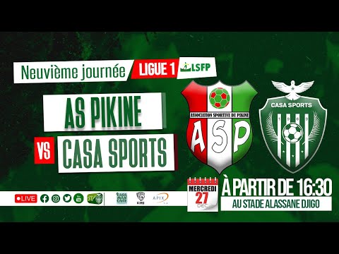 🔴Suivez le match As Pikine vs Casa Sports 9ème journée Ligue 1 saison 2023-2024