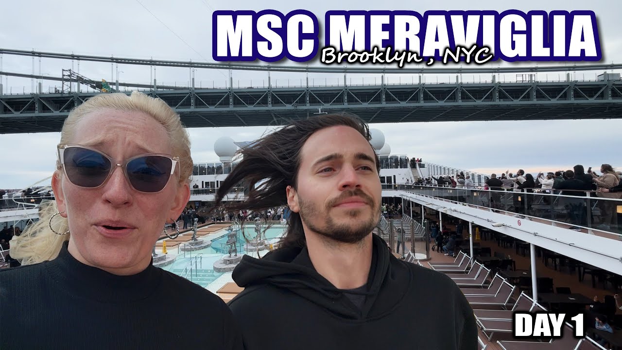 First Time Cruising Out of Brooklyn and it was FREEZING! | MSC Meraviglia Pt. 1