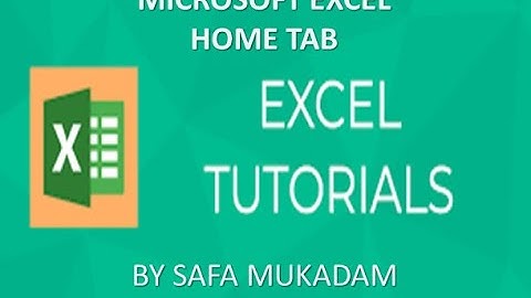MS EXCEL HOMESTYLES, CELLS, EDITING