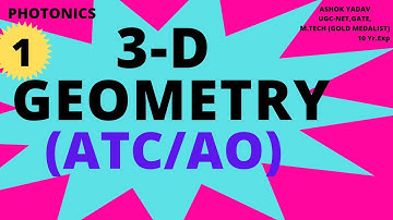 ATC-MATHS|| 3D - GEOMETRY||Part-1|| #PHOTONICS #MATHS #ATC