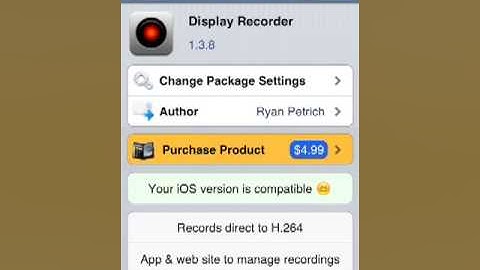 Display Recorder For iOS 6 6.1.1 and 6.1.2 FREE