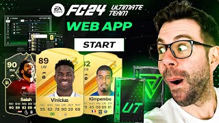 EA FC 24 WEB APP grind with STARTER PACKS and SBC GRINDING and TRADING TOTW1 - Ultimate Team