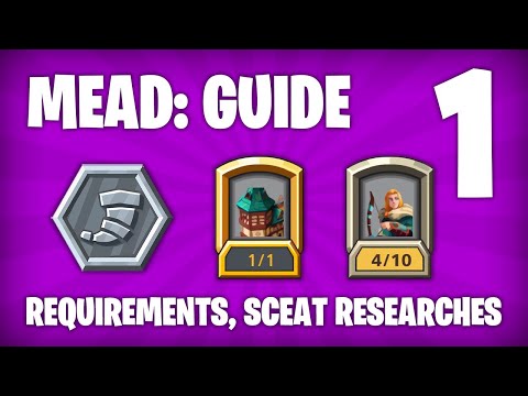 [Part 1] MEAD: GUIDE. Requirements, how to collect sceats, sovereign researches overview - Empire