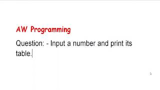 Print table of a number [JAVA]