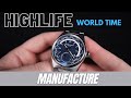 Frederique constant highlife world time manufacture fc718 movement