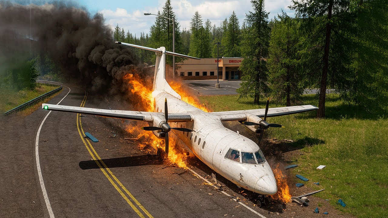 💥 CRASH LANDING with NO WHEELS! - Airplane Crash in BRICK RIGS - YouTube