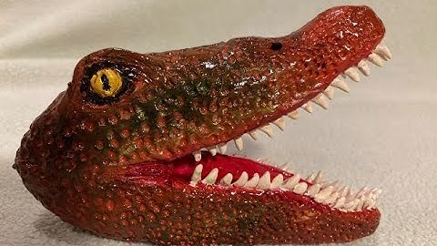 Creations in Clay Spinosaurus Dinosaur Head - Clay tutorial for beginners