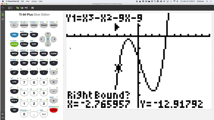 Finding Relative Max and Min with TI-84