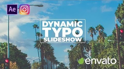 Dynamic Typo Slideshow - After Effects Template