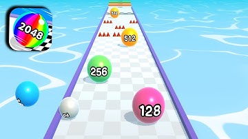 Ball Run 2048 Gameplay Walkthrough All Level Mobile Relaxing Video Android,iOS Alltrailer Update GAF