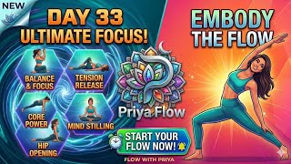 STOP THE MENTAL CLUTTER 🧠 Day 33: Ultimate Focus Flow with Priya | Habuild