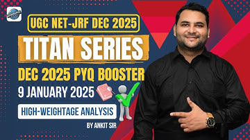 L01 | UGC NET JRF Geography PYQ 2025 | 9 January 2025 Paper Discussion | TITAN SERIES | By Ankit Sir