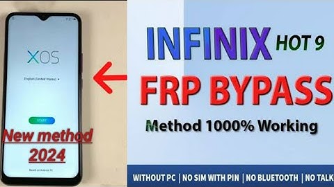Infinix Hot 9 Play FRP Bypass Google Account Without Pc 2024 New Method Model Infinix x680 FRP