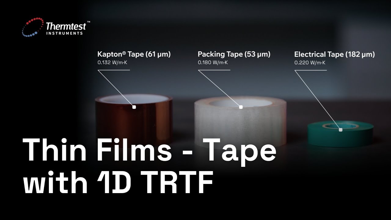 Thermtest 1 Story 1 Method 1 Takeaway: Thin Films - Tape with 1D TRTF