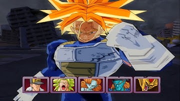 【TAS】Trunks VS Movie Villains (Enhanced Red Potara) | DBZ: Budokai Tenkaichi 3 HD