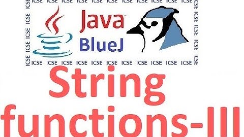 #29 String Handling Explained - Part Three - substring(), compareTo functions in java