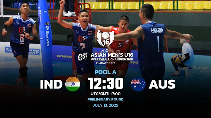 IND - AUS I PRELIMINARY ROUND I 2ND ASIAN MEN'S U16