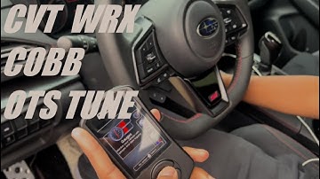 2023 WRX CVT COBB STAGE 1 OTS TUNE // #2022wrx #2023wrx #cobbtuning