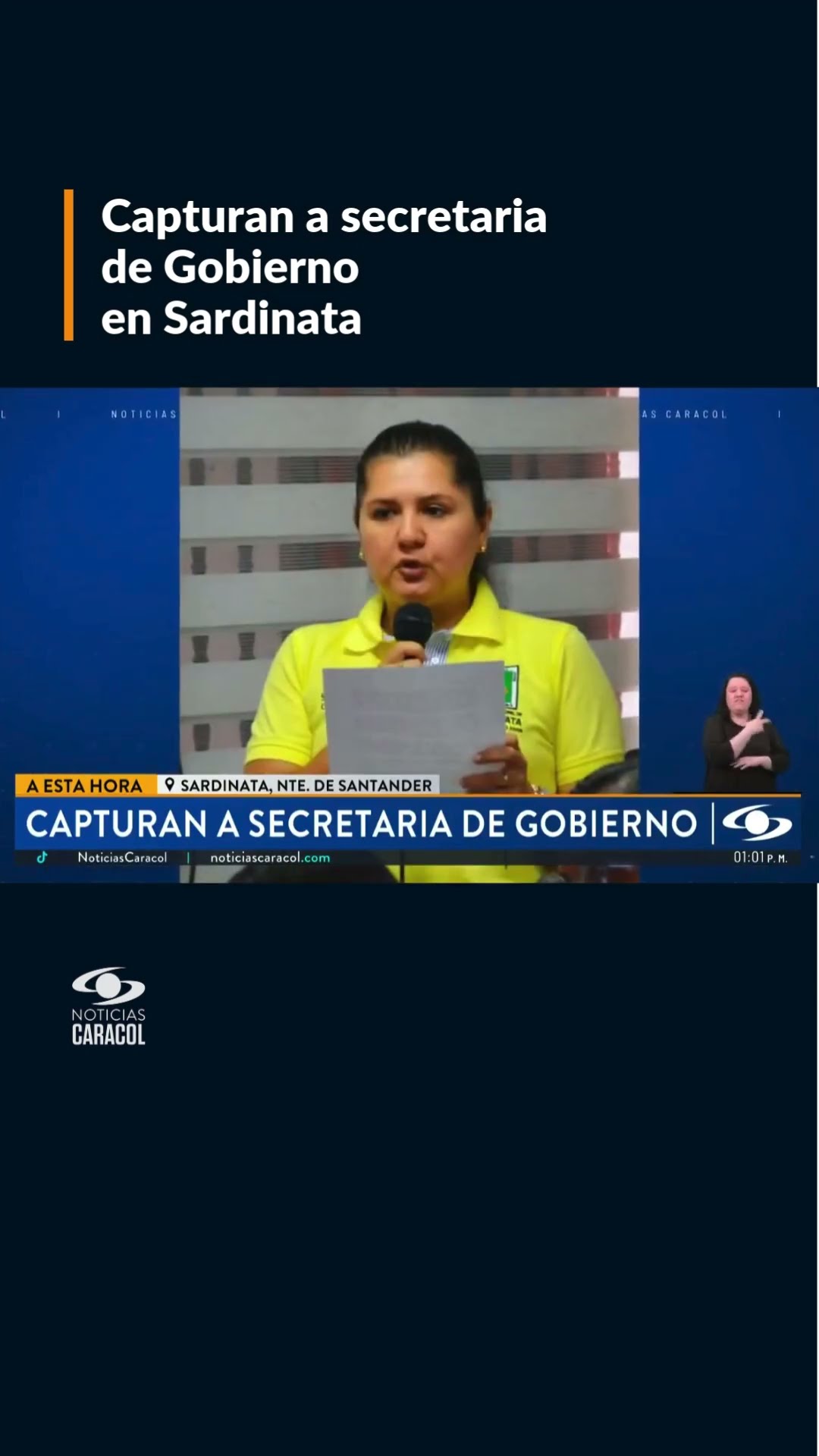 En Norte de Santander fue capturada la secretaria de Gobierno de Sardinata