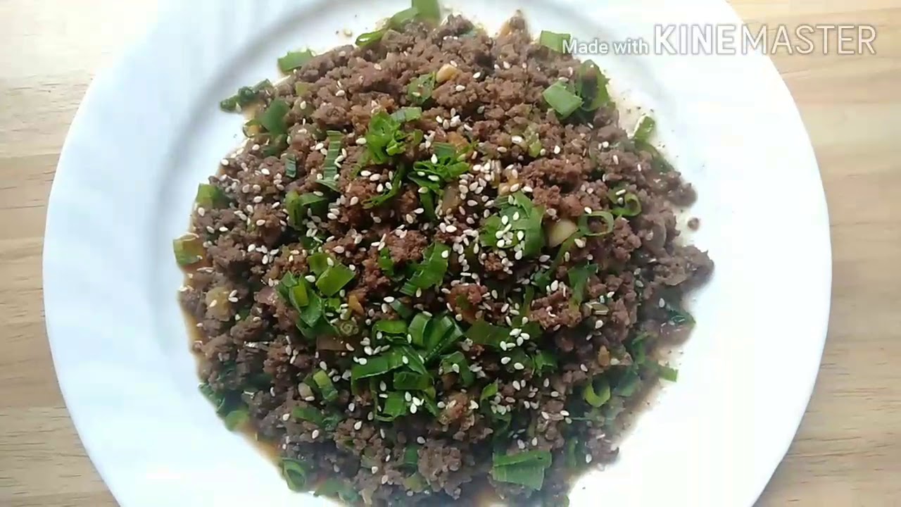 How to cook Ground Beef Bulgogi 🥘#ground beef recipe#quick and easy