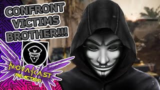 ANONYMOUS confronts shooting victim's brother - Reaction to LT.LICKME | Novakast