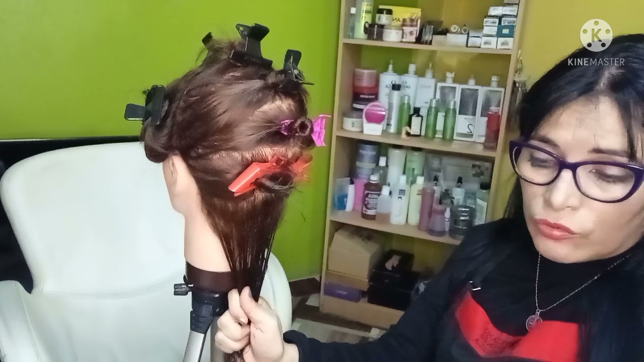 ENROLLE DE DE BIGUDIES VERTICALES