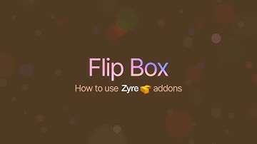 Flip Box Widget for Elementor | Zyre Addon | Create Modern Interactive Front–Back Content Boxes