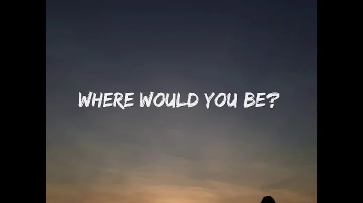 Where would you be? by Brian Free | Gwen Mayo Cover