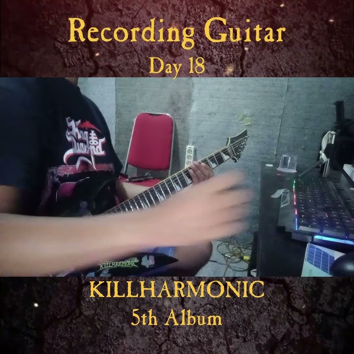 Recording Metal Guitar - Day 18 - KILLHARMONIC 5th Album #guitarlessons #metalguitar 123