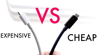 cheap vs expensive thunderbolt usb-c cable! (which should you buy?)