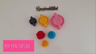 Ponpon Makinası Nasıl Kullanılır - Pompom Maker - Kolay Ponpon Yapımı