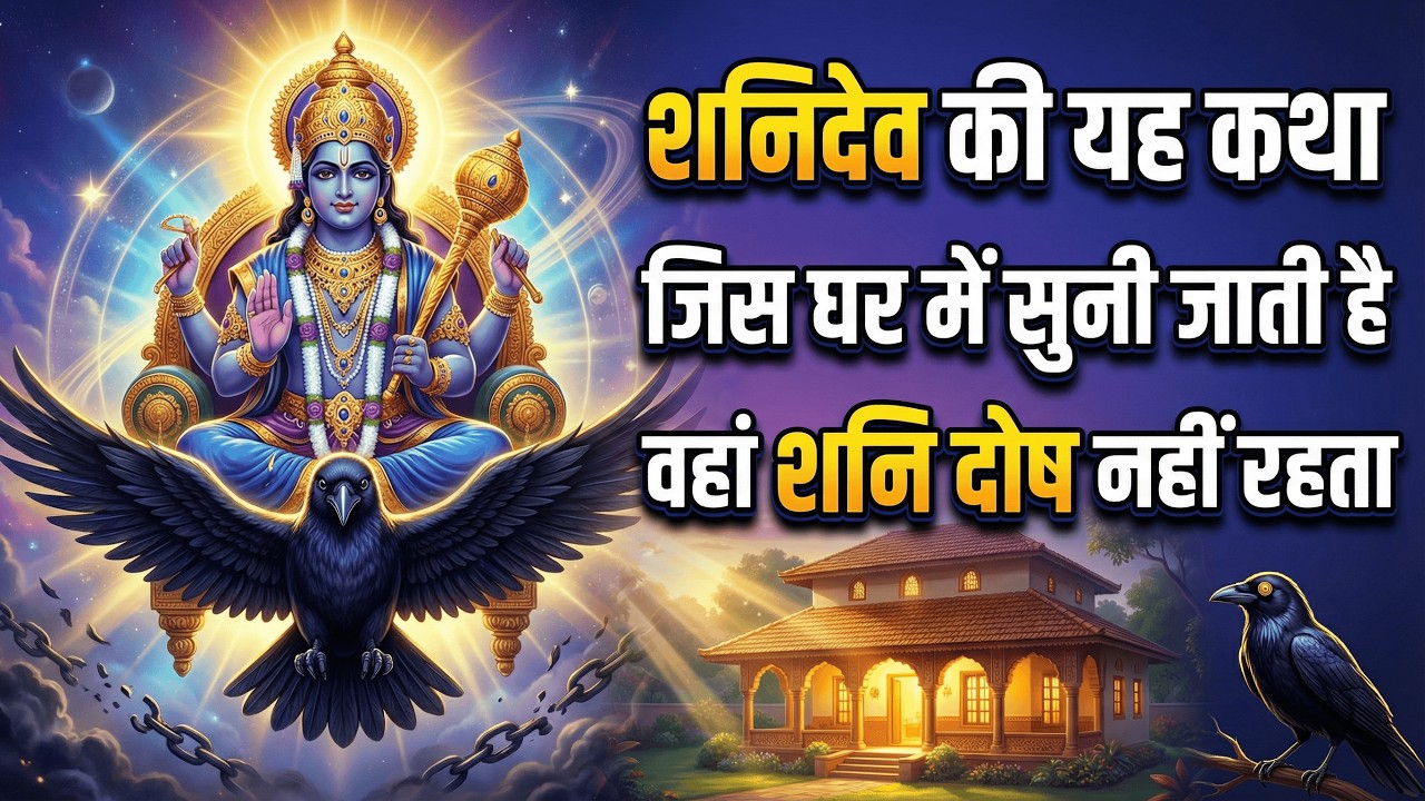 शनिदेव की यह पावन कथा सुनने से शनि दोष और साढ़ेसाती का प्रभाव शांत होगा | Shanivar Katha
