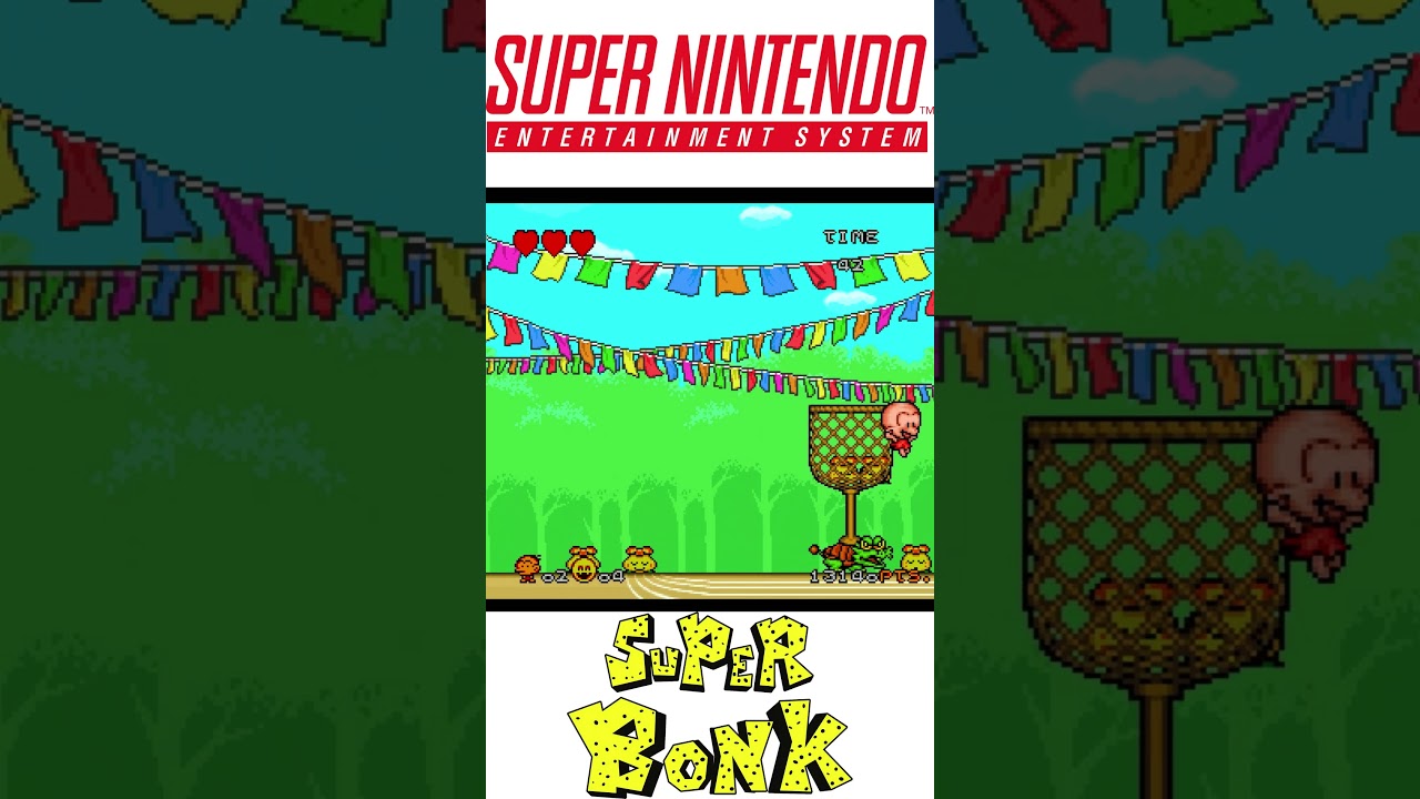 🎮Super Bonk Super Nintendo #retrogaming🎮