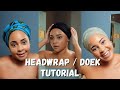 3 EASY HEADWRAP / DOEK TUTORIAL WITH MY WIFE! | Vlog Monday