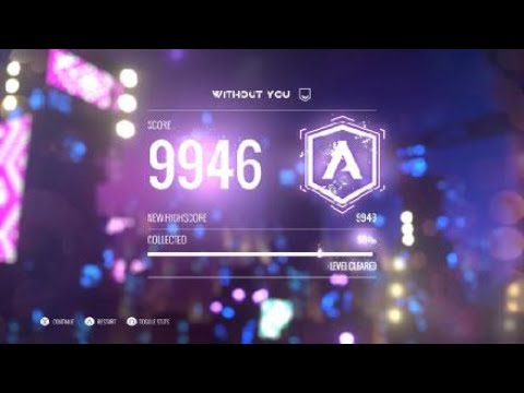 AVICII Invector: without you (A rank easy) 9946 score gameplay walkthrough