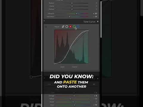 Secret TONE CURVE Trick #shorts #lightroom #adobe