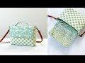 Petite Clutch Purse | Crossbody bag with Zippered Pocket | Sewing Bags