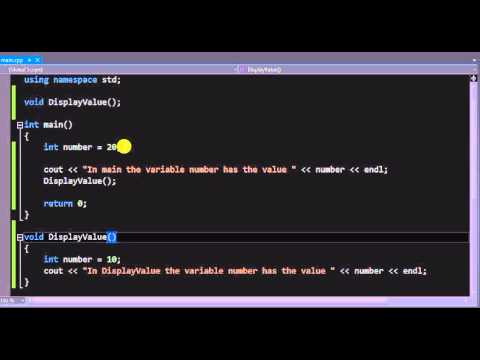Variable Scope and Global variables