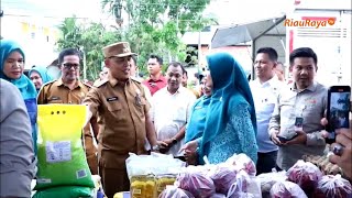 PEMPROV RIAU DAN PEMKAB INHIL GELAR PROGRAM GERAKAN PANGAN MURAH DI TEMBILAHAN