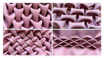 4 SMOCKING DESIGNS | Fabric Manipulation | Textile Techniques