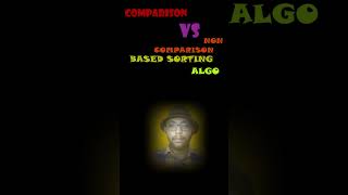Comparison vs non comparison based sorting Algorithm #short #shorts #ytshorts #trending #viral