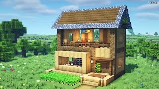 Minecraft : How To Build a Oak Wood Survival Starter House by 타놀 게임즈-Tanol Games 54,051 views 7 months ago 16 minutes
