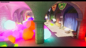 LUMINA stress test with many mesh lights in 4050RTX GPU Laptop